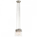 Brinley 3 Light Ceiling Pendant Fitting In Brushed Nickel Finish KL-BRINLEY3-NI