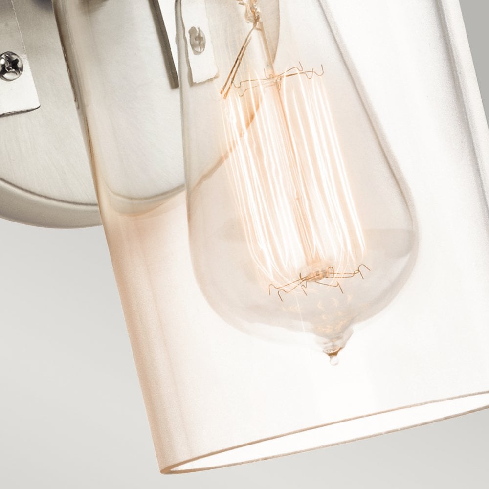 Brinley Single Wall Light In Brushed Nickel Finish KL-BRINLEY1-NI