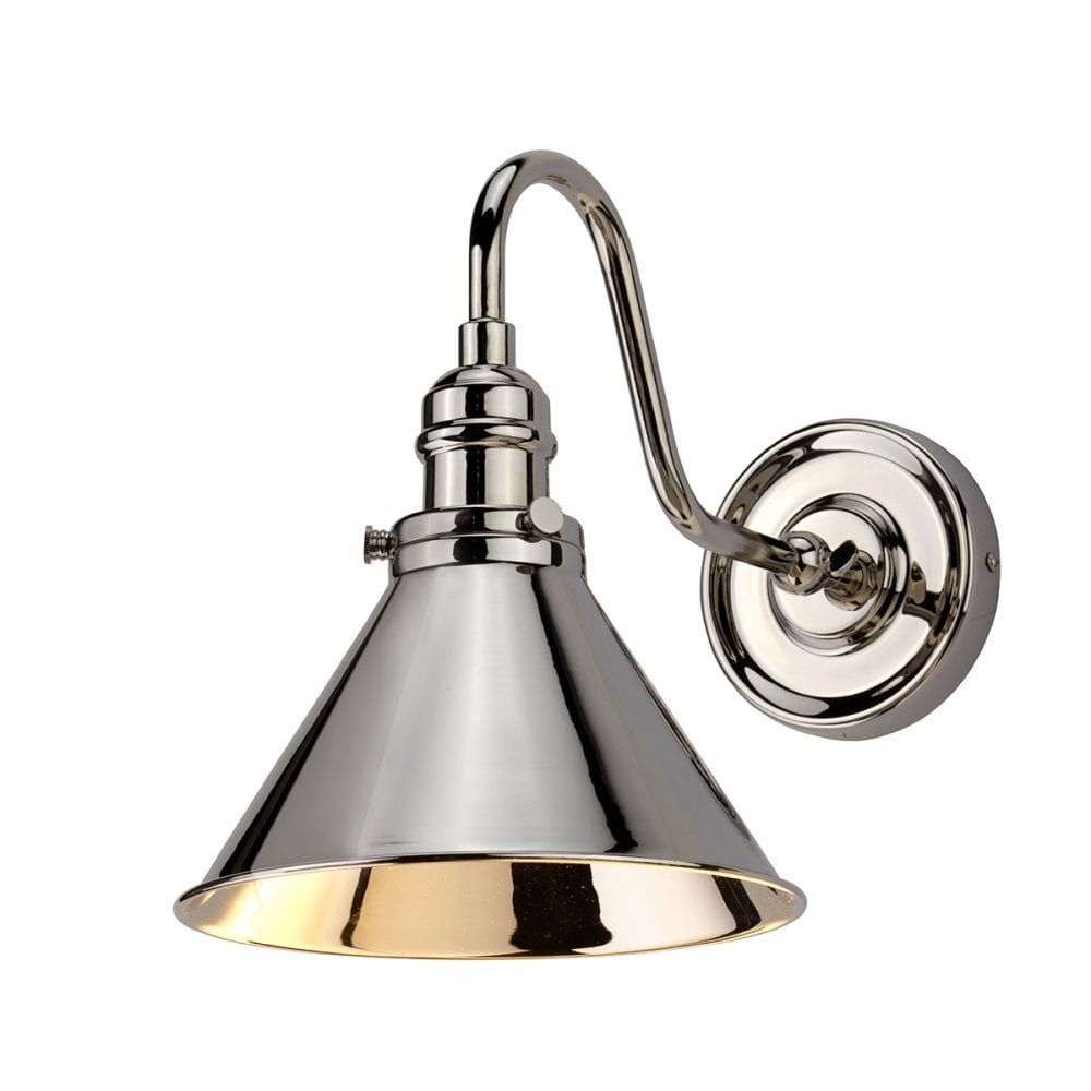 Provence 1 Light French Style Wall Light in Polished Nickel PV1-PN