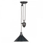 PV-P-OB French style rise and fall ceiling pendant in Bronze