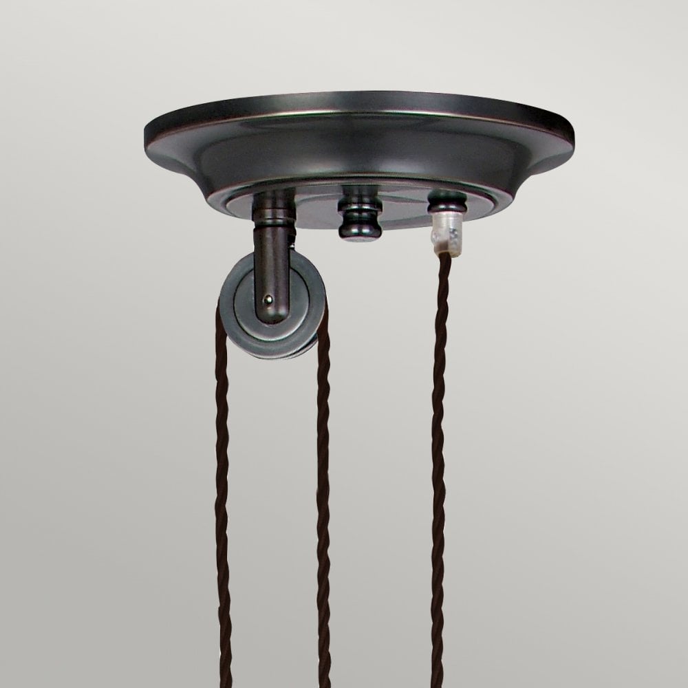 PV-P-OB French style rise and fall ceiling pendant in Bronze