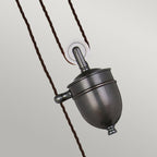 PV-P-OB French style rise and fall ceiling pendant in Bronze