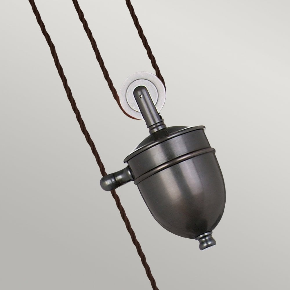 PV-P-OB French style rise and fall ceiling pendant in Bronze