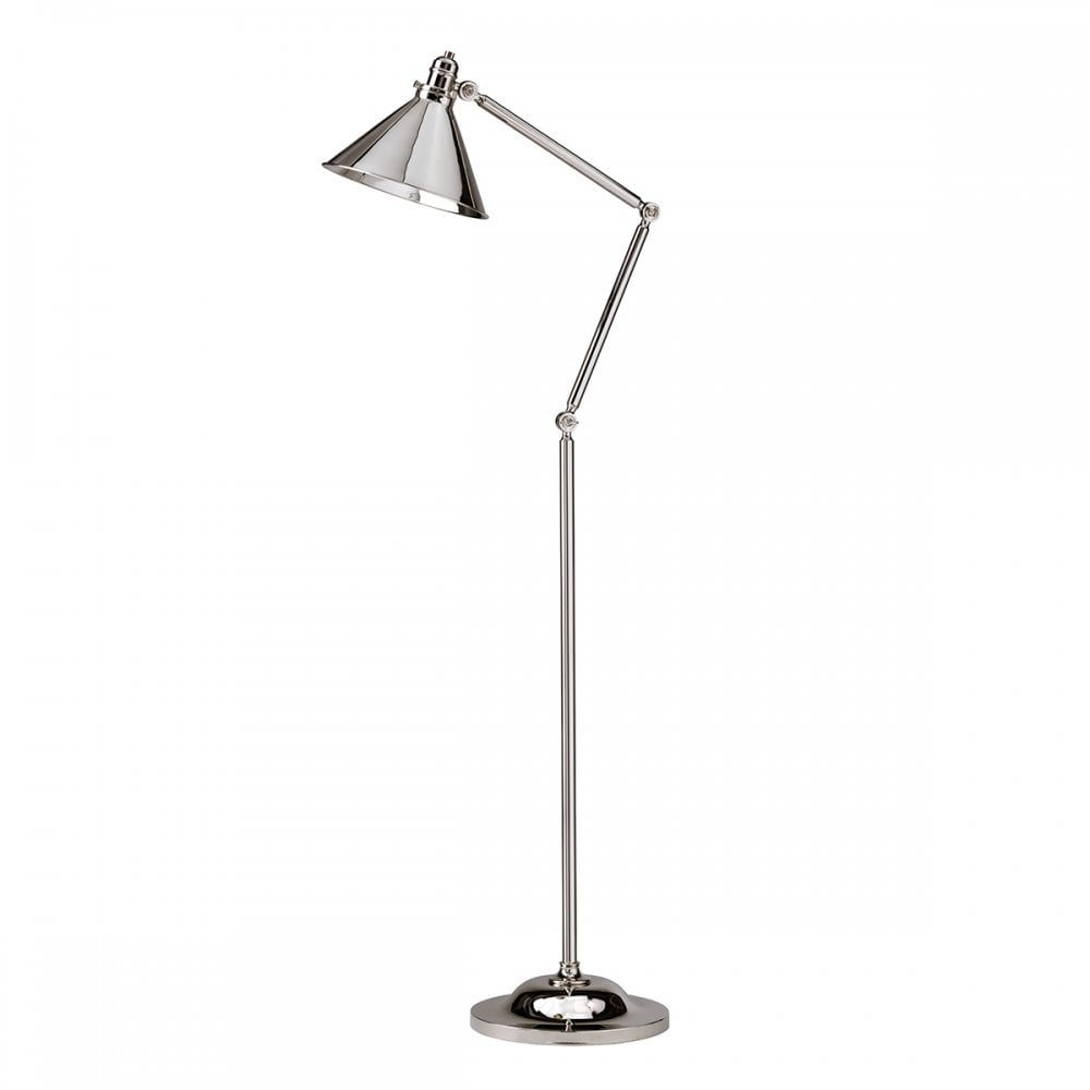 Provence Contemporary Floor Lamp In Polished Nickel Finish PV-FL-PN