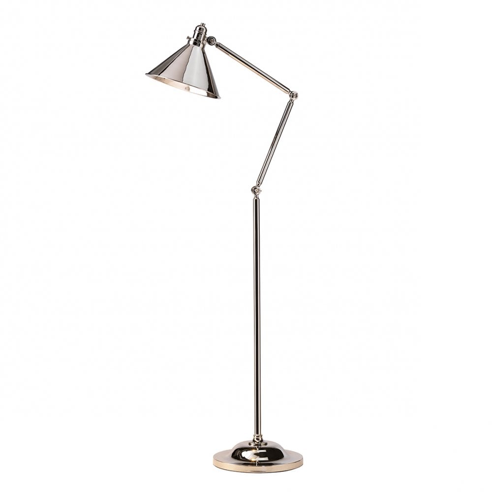 Provence Contemporary Floor Lamp In Polished Nickel Finish PV-FL-PN