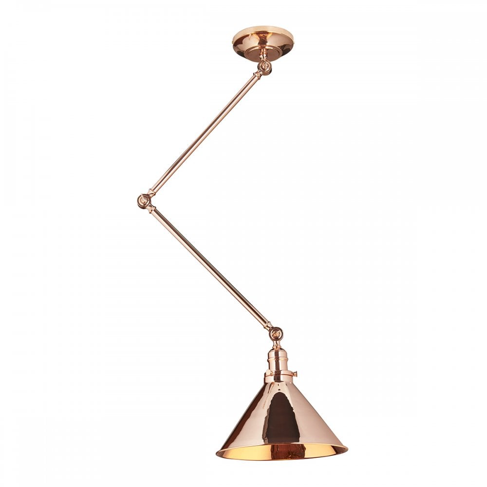 Provence Wall Pendant Light In Polished Copper Finish PV-GWP-CPR