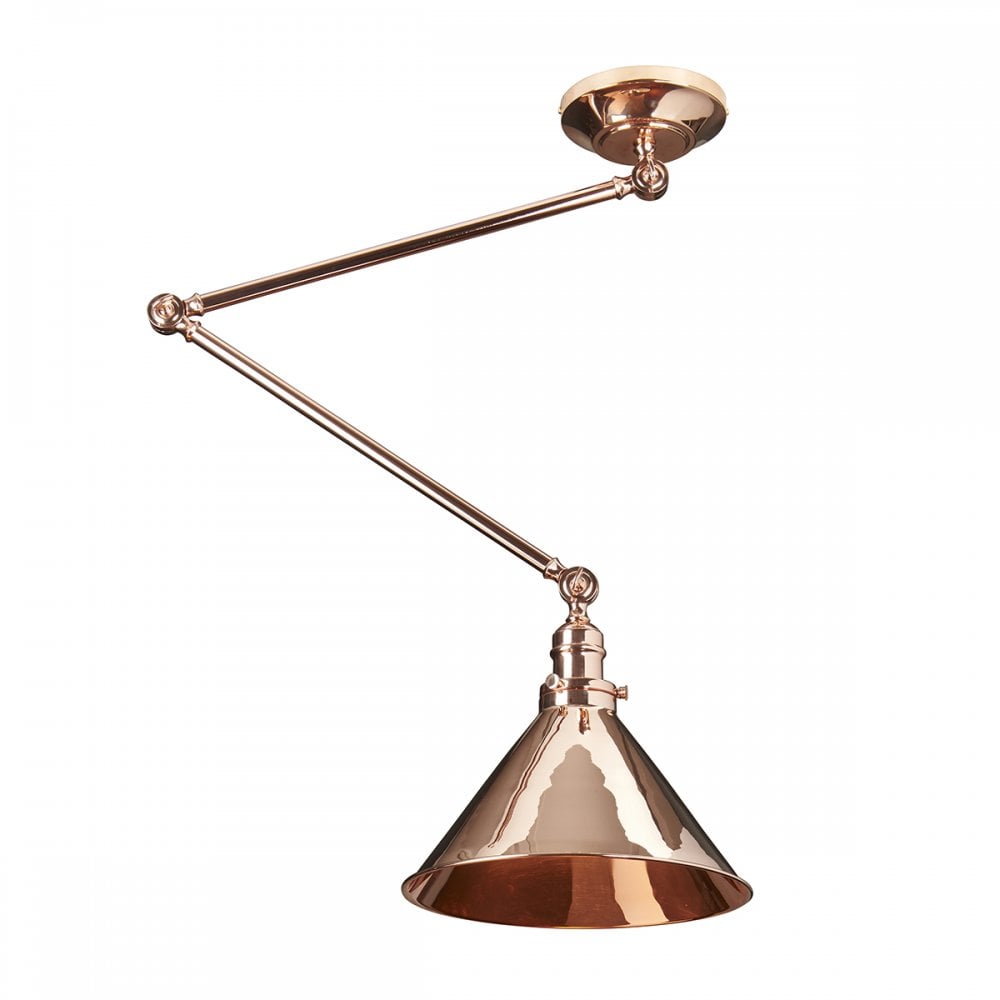 Provence Wall Pendant Light In Polished Copper Finish PV-GWP-CPR