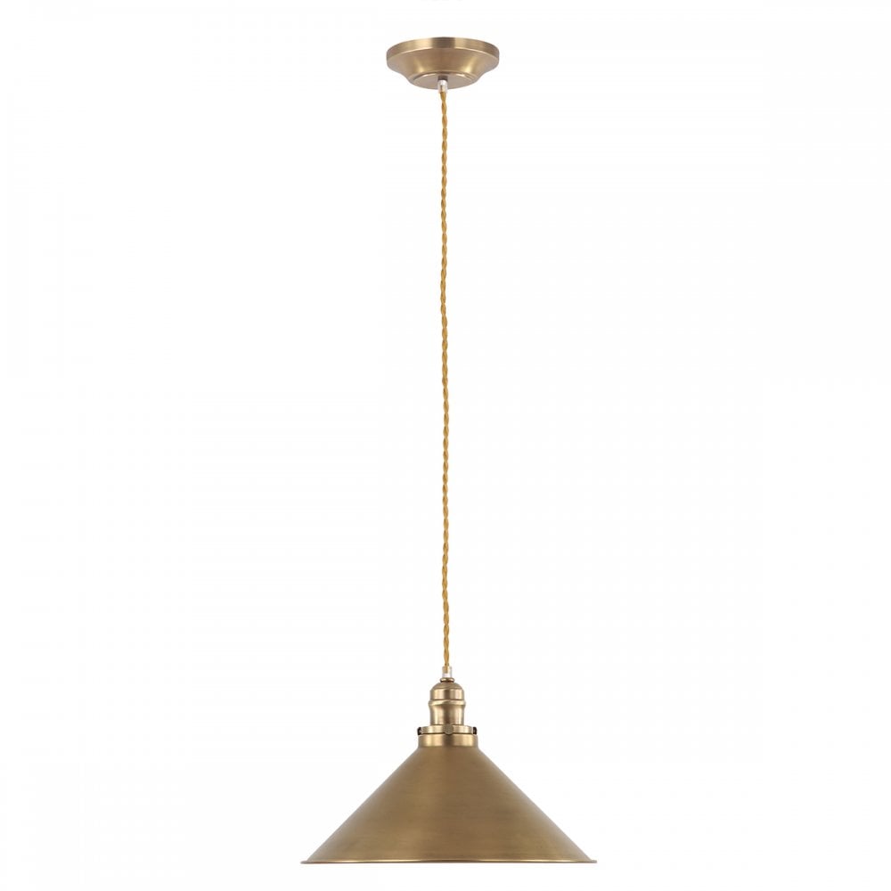 Provence French Style Pendant Light in Aged Brass PV-SP-AB