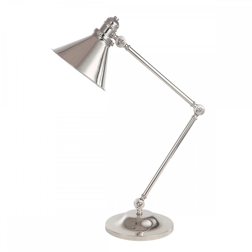 Provence French Style Table Lamp in Polished Nickel PV-TL-PN