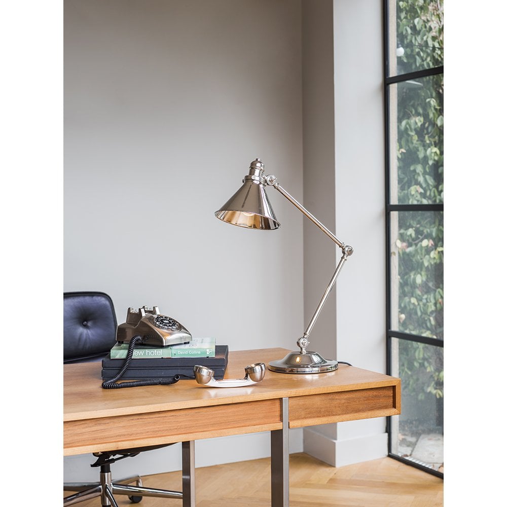 Provence French Style Table Lamp in Polished Nickel PV-TL-PN