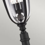 English Bridle Outdoor Medium Bollard Lantern In Black Finish FE-EB4-M-BLK