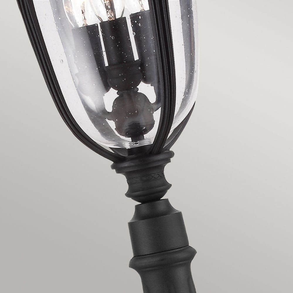 English Bridle Outdoor Medium Bollard Lantern In Black Finish FE-EB4-M-BLK