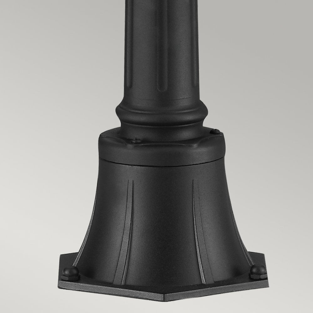 English Bridle Outdoor Medium Bollard Lantern In Black Finish FE-EB4-M-BLK