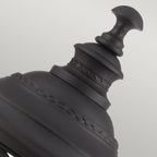 English Bridle Outdoor Large Pedestal Lantern In Black Finish FE-EB3-L-BLK