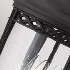 English Bridle Outdoor Large Pedestal Lantern In Black Finish FE-EB3-L-BLK