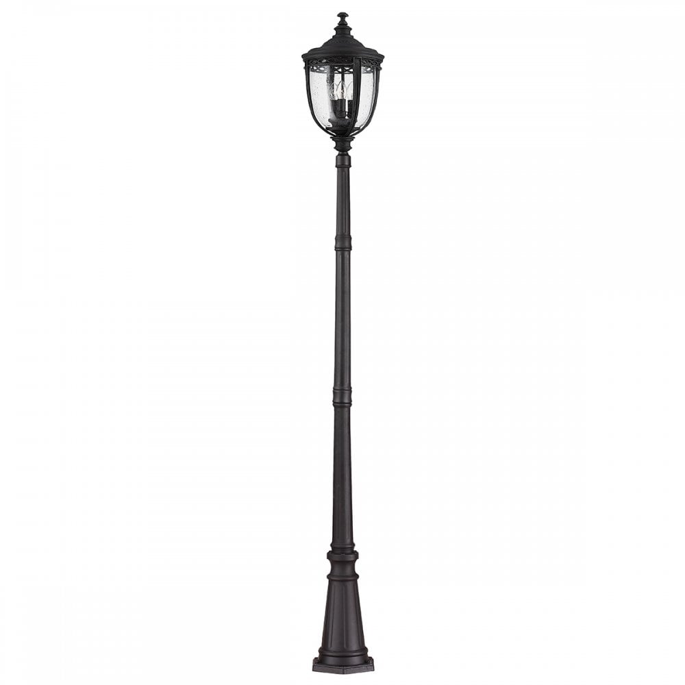 English Bridle Outdoor Large Lamp Post In Black Finish FE-EB5-L-BLK