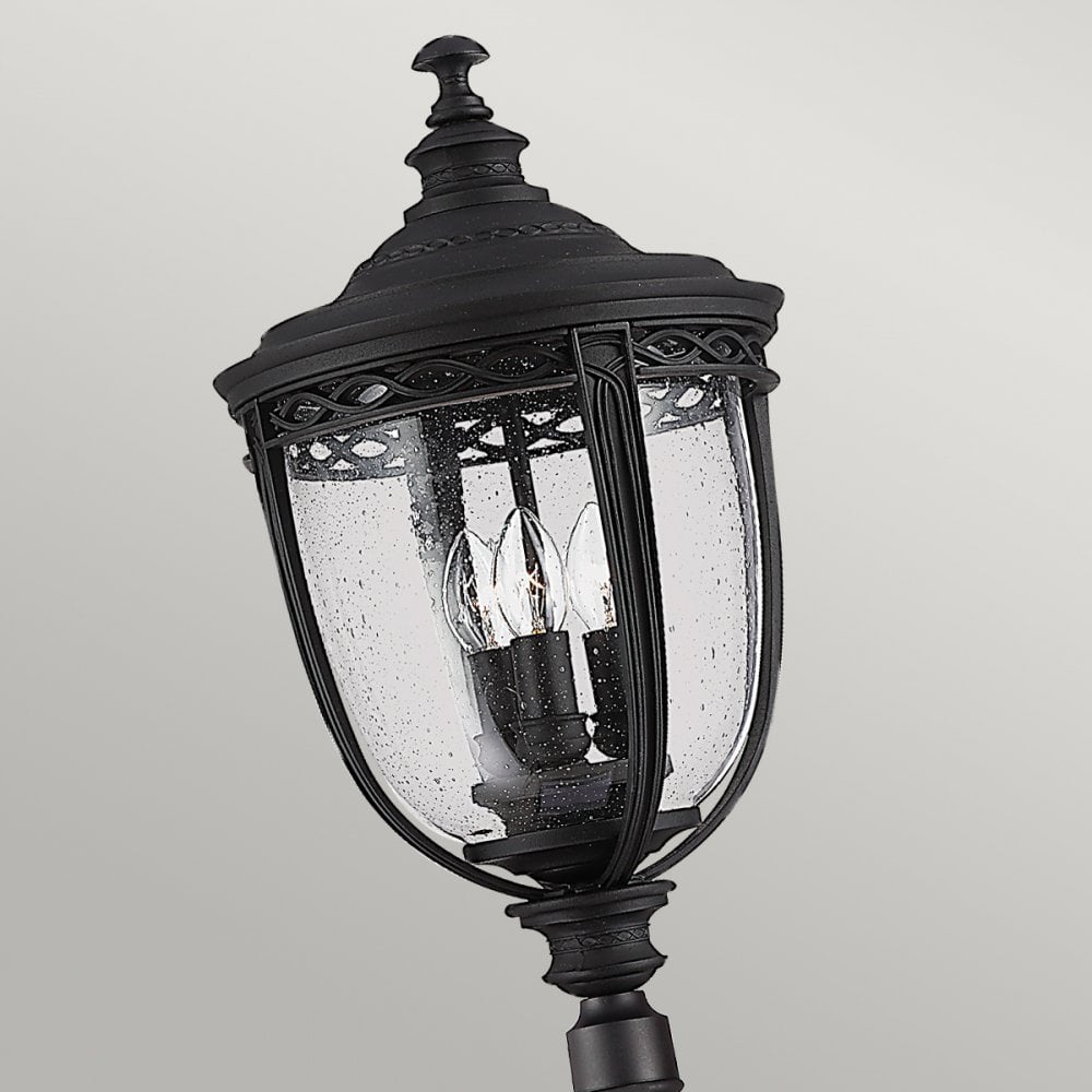 English Bridle Outdoor Large Lamp Post In Black Finish FE-EB5-L-BLK