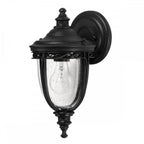 English Bridle Outdoor Small Wall Lantern In Black Finish FE-EB2-S-BLK