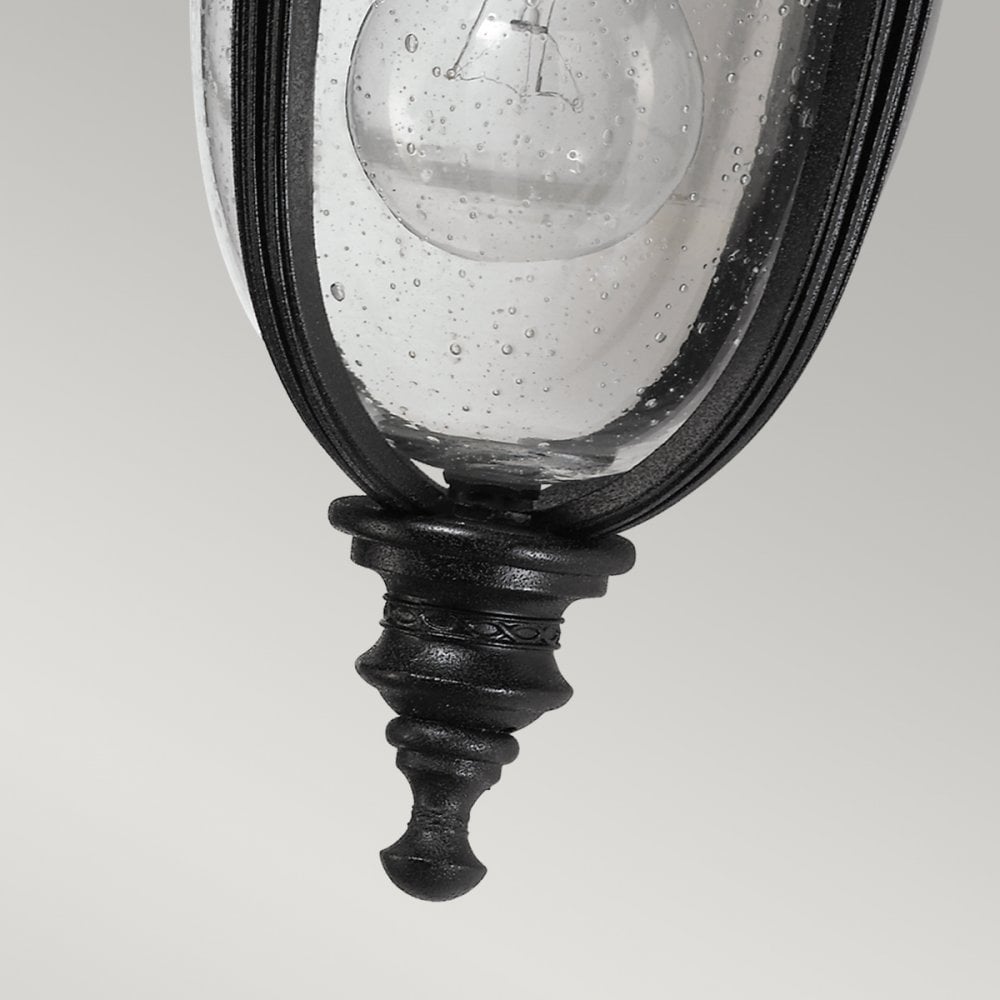 English Bridle Outdoor Small Wall Lantern In Black Finish FE-EB2-S-BLK