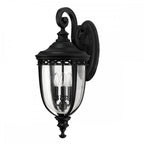 English Bridle Outdoor Large Wall Lantern In Black Finish FE-EB2-L-BLK