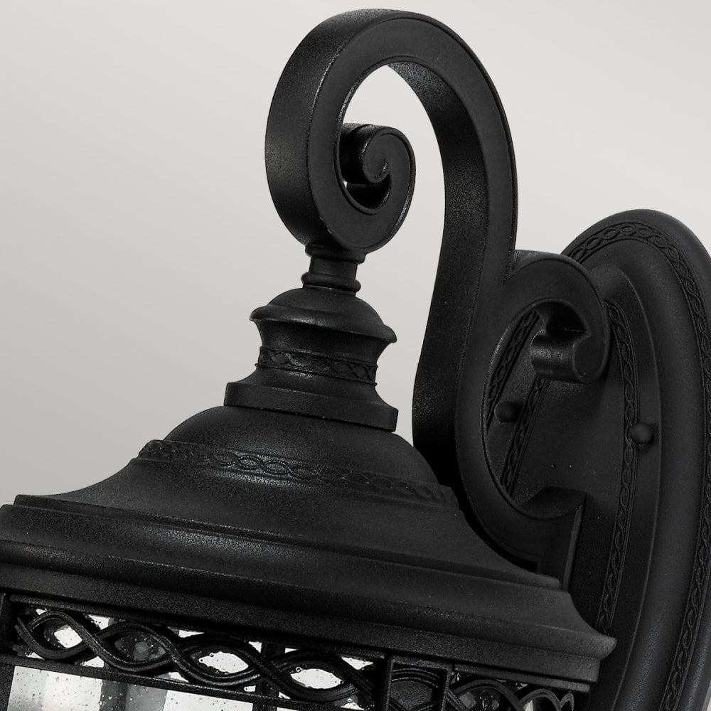 English Bridle Outdoor Large Wall Lantern In Black Finish FE-EB2-L-BLK