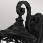English Bridle Outdoor Large Wall Lantern In Black Finish FE-EB2-L-BLK
