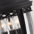 English Bridle Outdoor Medium Chain Ceiling Lantern In Black Finish FE-EB8-M-BLK