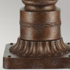 English Bridle Outdoor Medium Pedestal Lantern In British Bronze Finish FE-EB3-M-BRB