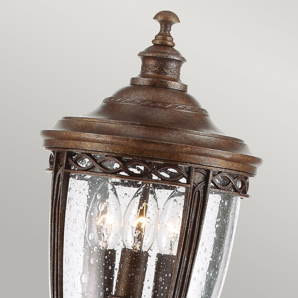 English Bridle Outdoor Medium Bollard Lantern In British Bronze Finish FE-EB4-M-BRB