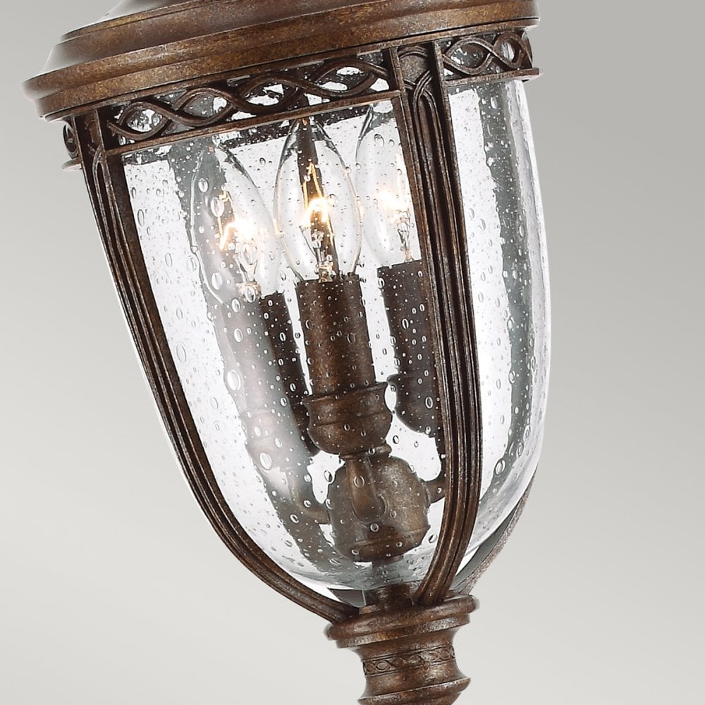 English Bridle Outdoor Medium Bollard Lantern In British Bronze Finish FE-EB4-M-BRB