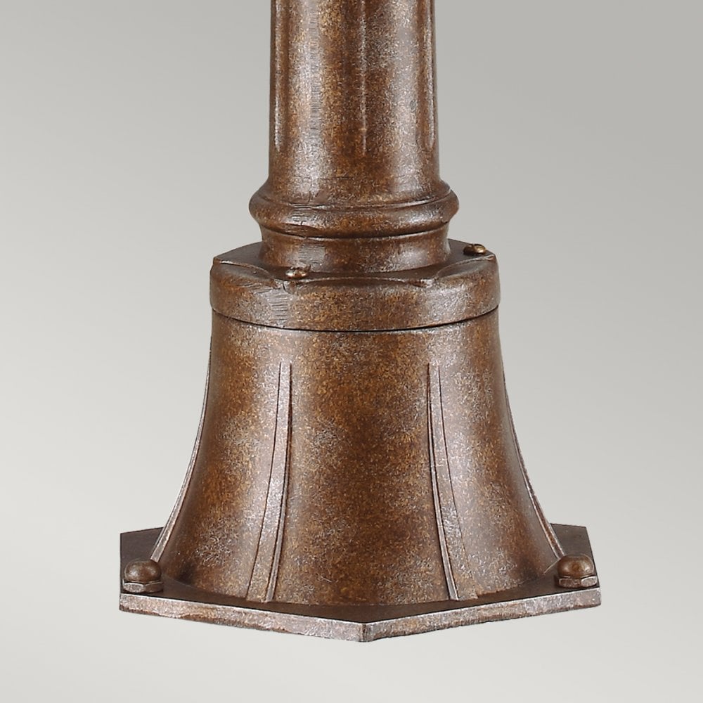 English Bridle Outdoor Medium Bollard Lantern In British Bronze Finish FE-EB4-M-BRB