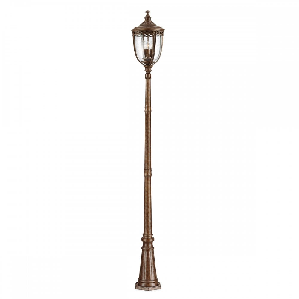 English Bridle Outdoor Large Lamp Post In British Bronze Finish FE-EB5-L-BRB