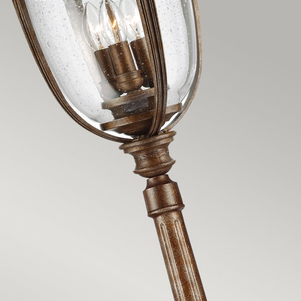 English Bridle Outdoor Large Lamp Post In British Bronze Finish FE-EB5-L-BRB