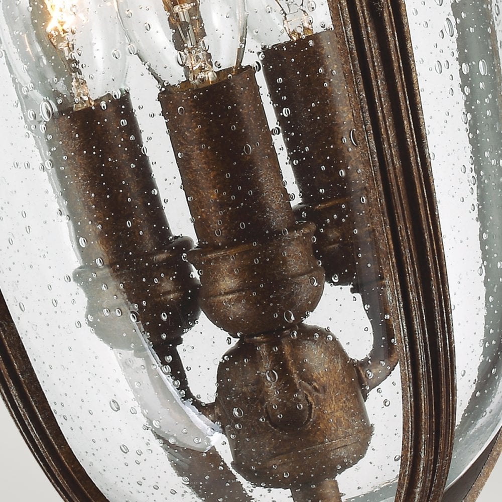 English Bridle Outdoor Medium Chain Ceiling Lantern In British Bronze FE-EB8-M-BRB