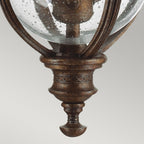 English Bridle Outdoor Medium Chain Ceiling Lantern In British Bronze FE-EB8-M-BRB