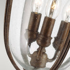 English Bridle Outdoor Large Chain Ceiling Lantern In British Bronze Finish FE-EB8-L-BRB