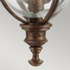 English Bridle Outdoor Large Chain Ceiling Lantern In British Bronze Finish FE-EB8-L-BRB