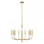 Brianna 9 Light Chandelier In Burnished Brass Finish FE-BRIANNA9-BB