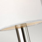 Brianna Elegant Single Wall Light In Polished Nickel Finish With Linen Shade FE-BRIANNA1-PN