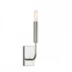 Brianna Elegant Single Wall Light In Polished Nickel Finish With Linen Shade FE-BRIANNA1-PN