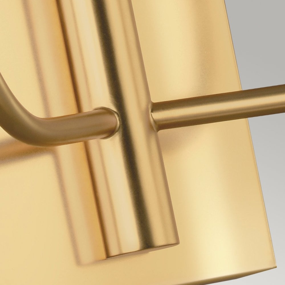 Brianna Elegant Double Wall Light In Burnished Brass Finish With Linen Shades FE-BRIANNA2-BB