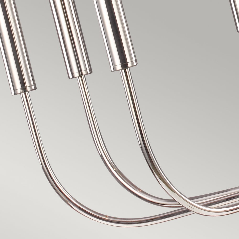 Brianna 9 Light Chandelier In Polished Nickel Finish FE-BRIANNA9-PN