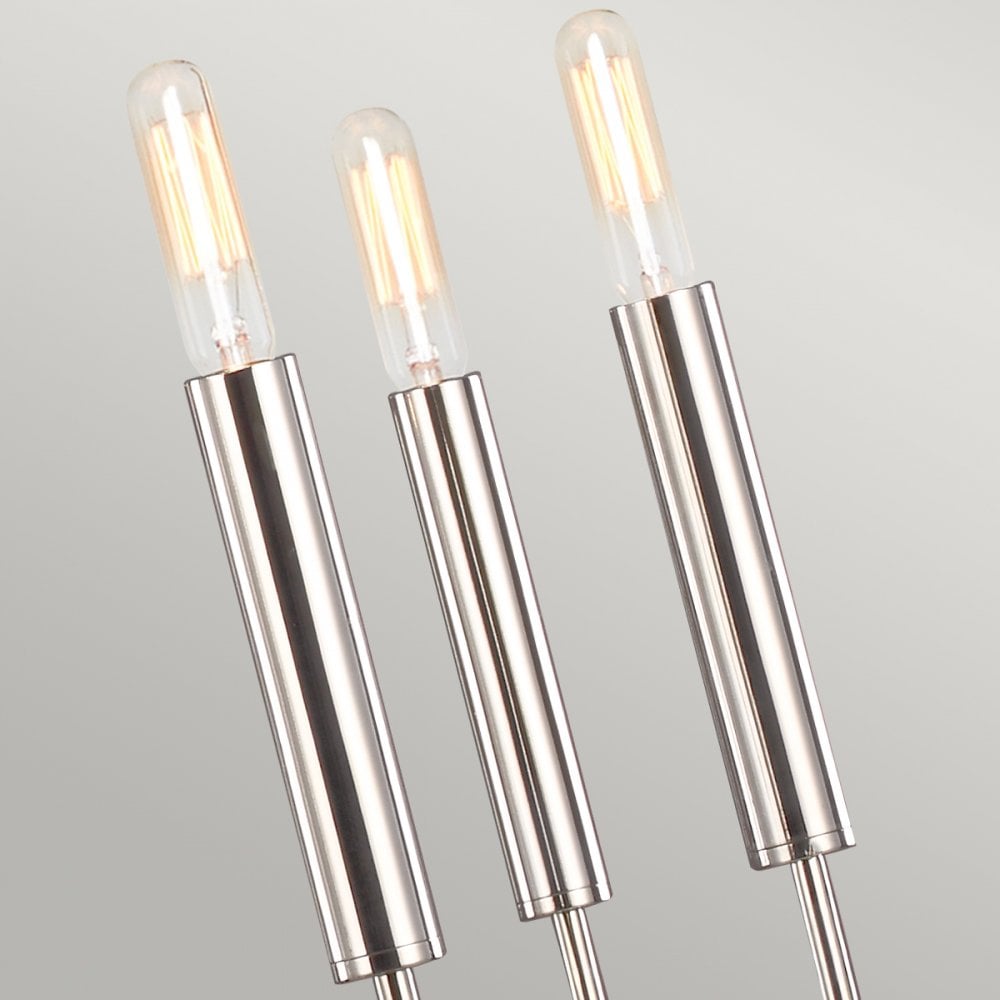 Brianna 9 Light Chandelier In Polished Nickel Finish FE-BRIANNA9-PN