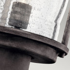 Ashland Bay Pedestal Lantern In Weathered Zinc Finish KL-ASHLANDBAY3-M
