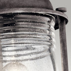 Ashland Bay Pedestal Lantern In Weathered Zinc Finish KL-ASHLANDBAY3-M