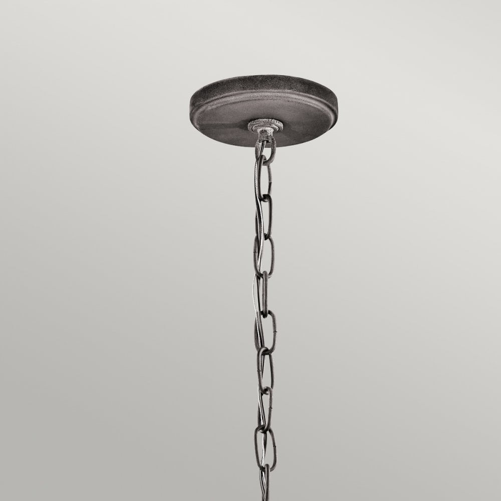 Ashland Bay Outdoor Ceiling Pendant In Weathered Zinc Finish KL-ASHLANDBAY8-S