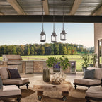 Ashland Bay Outdoor Ceiling Pendant In Weathered Zinc Finish KL-ASHLANDBAY8-S
