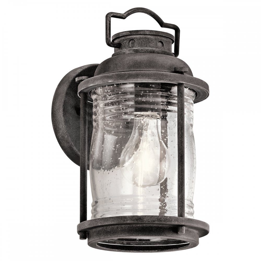 Ashland Bay Small Wall Lantern In Weathered Zinc Finish KL-ASHLANDBAY2-S