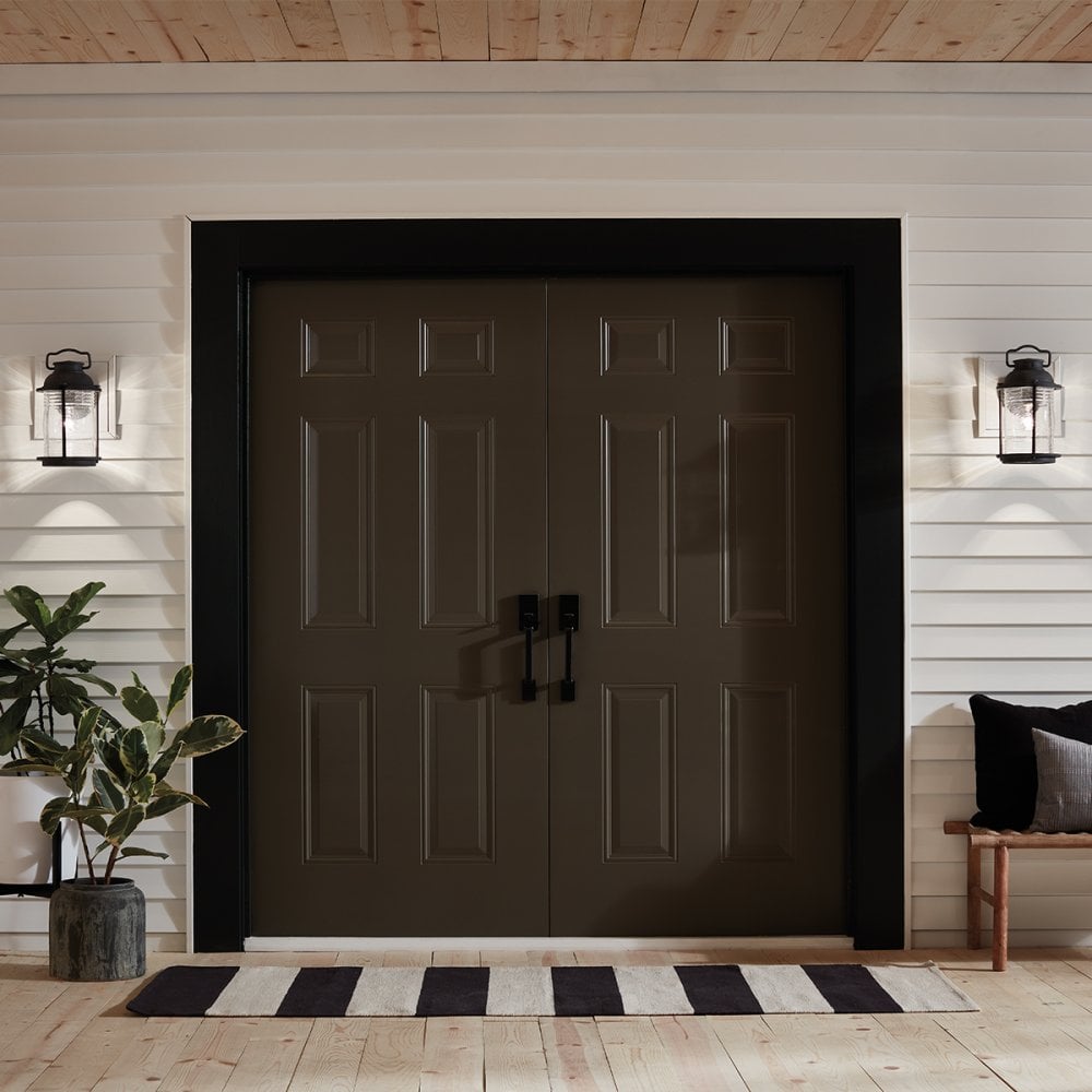 Ashland Bay Medium Wall Lantern In Weathered Zinc Finish KL-ASHLANDBAY2-M
