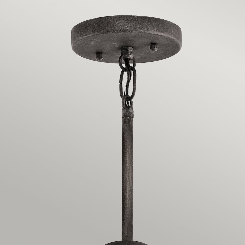 Ashland Bay 5 Light Outdoor Chandelier In Weathered Zinc Finish KL-ASHLANDBAY-5P